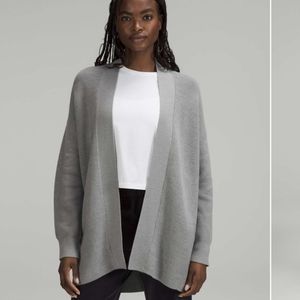 NWT Lululemon Merino Wool-Blend Ribbed Wrap Sweater